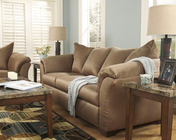 EDELINE Mocha Sofa & Loveseat