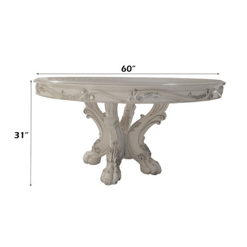 Dresden - Round Dining Table - Bone White