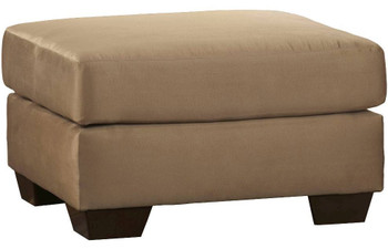 EDELINE Mocha Plush Ottoman