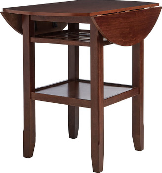 CADMUS Cherry 3 Piece Counter Height Set