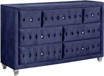 QUINTON Blue 61" Wide Dresser