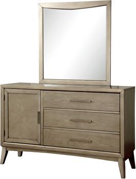 ZOLANA Gray 56" Wide Dresser & Mirror