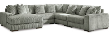 PREZZA Gray 133" Wide Modular Sectional