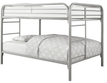 EMMETT Silver Full Bunk Bed