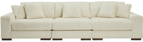 PREZZA Ivory 139" Wide Modular Sofa