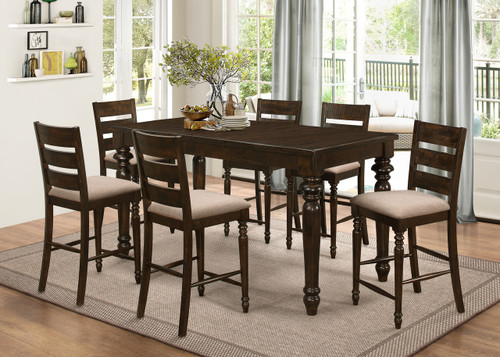 Caleb 7 Pc Counter Dining Set