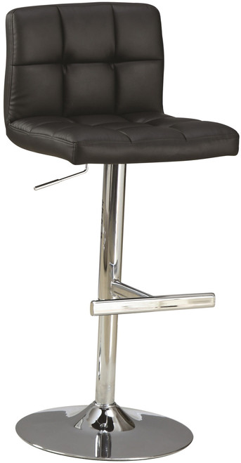 JENSON Black 29-34" Adjustable Height Barstool