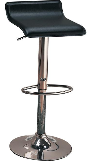 HANSON Black Swivel Barstool