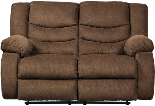 SARGE Chocolate 63" Wide Reclining Loveseat