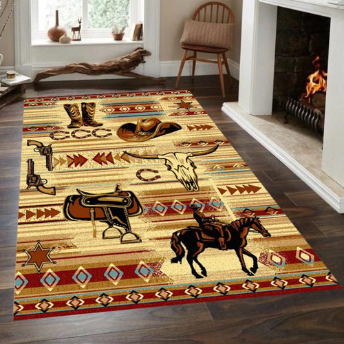 WEST SYMBOLS 6' x 8' Area Rug