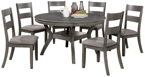 RONNY Gray 7 Piece Dining Set