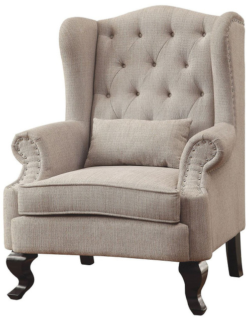 Kia Beige Accent Chair