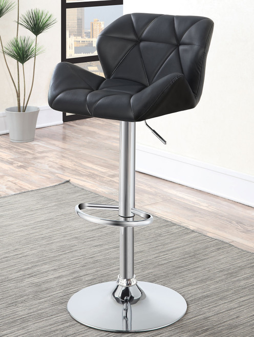 KAXEL Black 21" Wide Bar Stool
