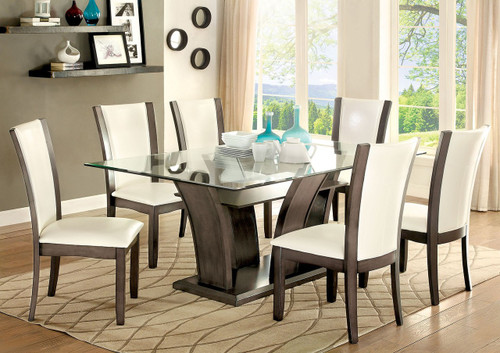 SICILIA Gray 7 Piece Dining Set