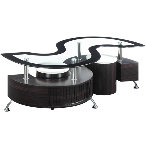 Skyro Coffee Table with Stools