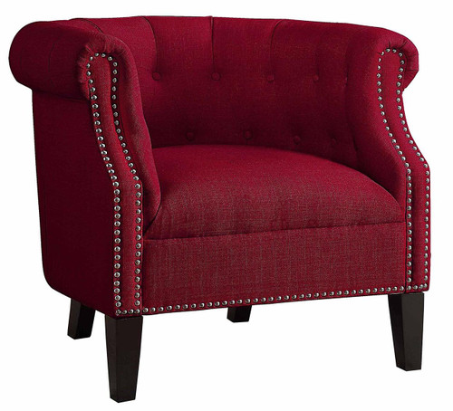 RICHI Red 33" Wide Arm Chair