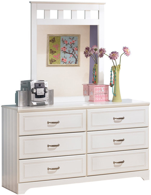 Elli White Dresser & Mirror