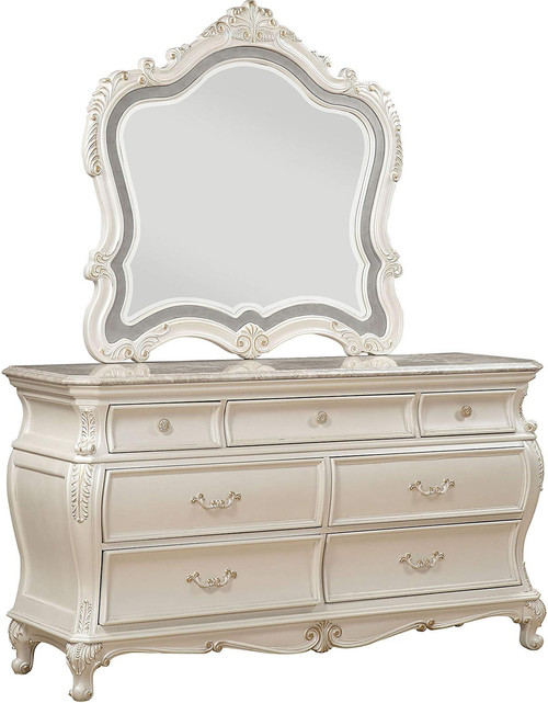 Antoinette Pearl Dresser & Mirror