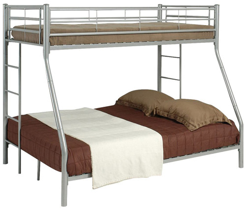 Kenny Silver Twin over Full Bunk Bed