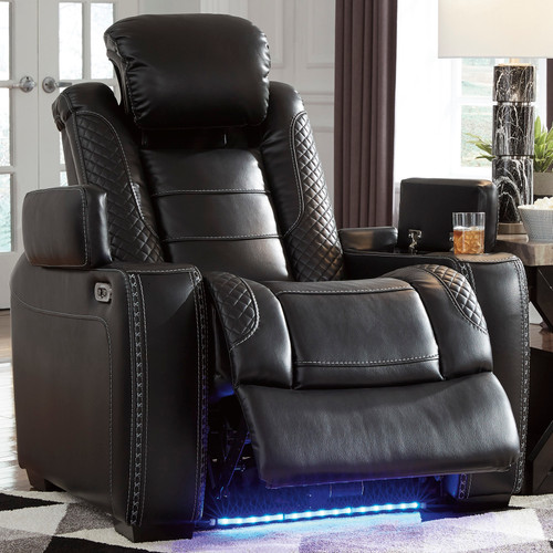 VIKTOR Black 38" Wide Power Reclining Chair