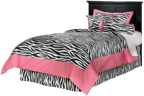 LUCIA Black Youth Headboard Bed