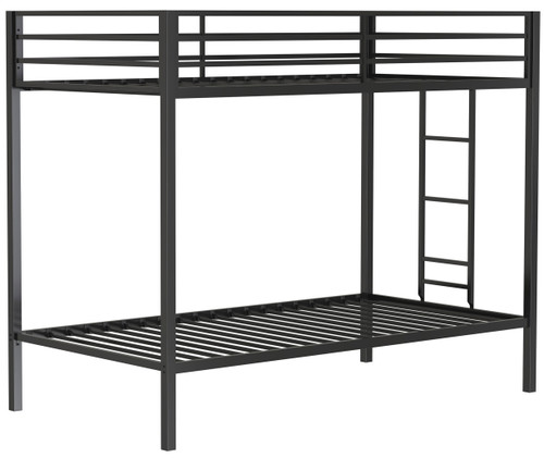 SAM Black Twin over Twin Bunk Bed