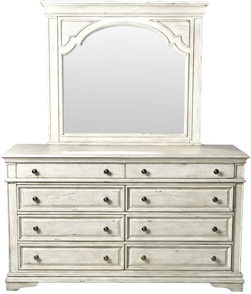  Newhaven White Dresser & Mirror