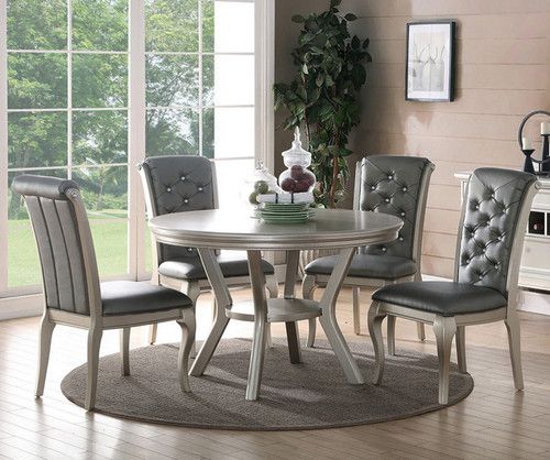 VENICE 5-PC Silver Dining Set 