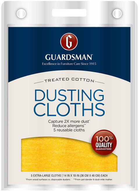 Treated Cotton Dusting Cloth, 5 count