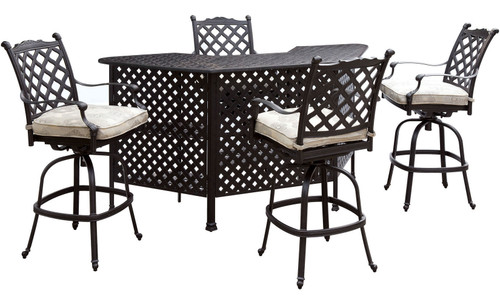 Klarice 5 Piece Outdoor Bar Set