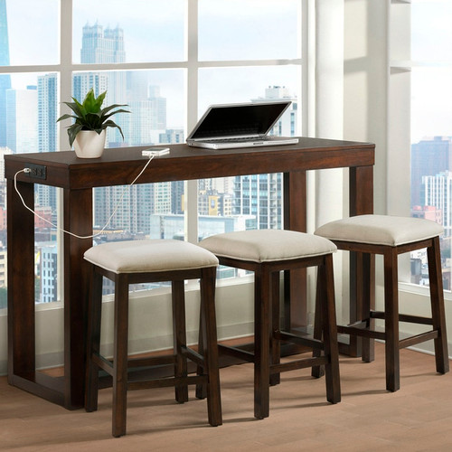 WYATT 4 Piece Dining Set with USB Connection