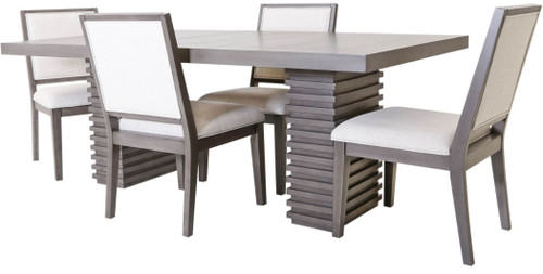 Nina Washed Grey Dining Set