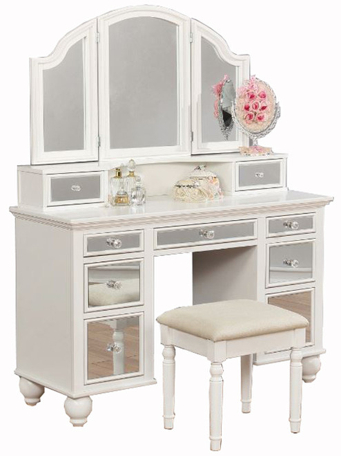 CHARLOTTE 46" Wide Vanity with Stool