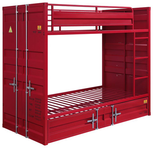 Red Container Twin over Twin Bunkbed