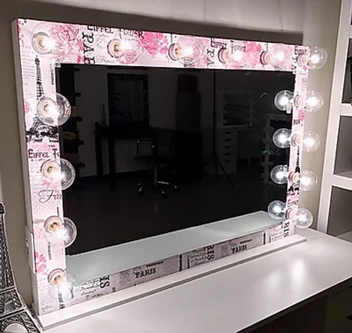 VOGUE Pink 42" Wide Vanity Mirror