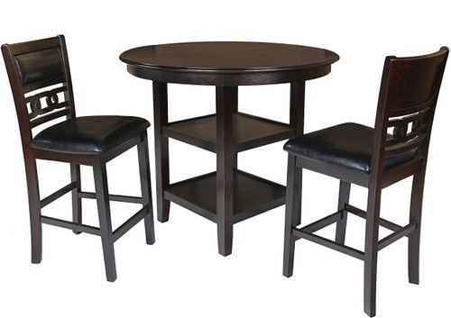 LABONZ Espresso 3 Piece Counter Height Set