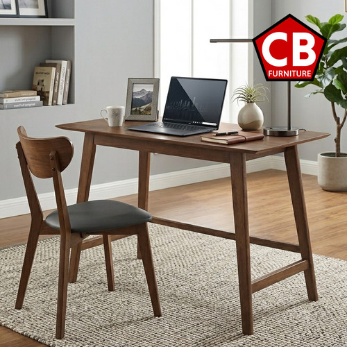 BADILLO 47'' x 24" Depth Computer Desk and Chair - Solid Wood