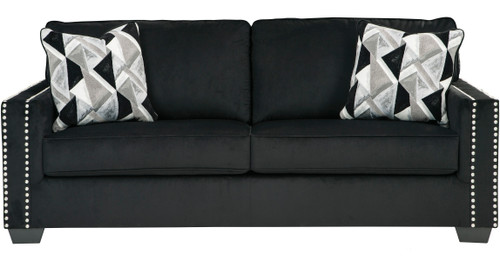 GUSTOV Black 84" Wide Sofa