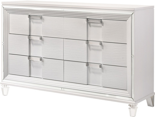LEACREST White 67" Wide Dresser