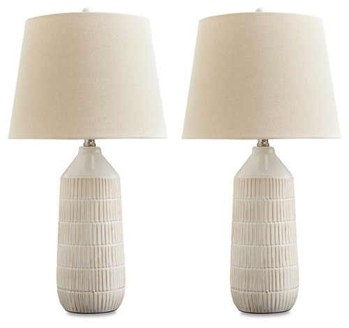 Willport - Ceramic Table Lamp (Set of 2) - Off White