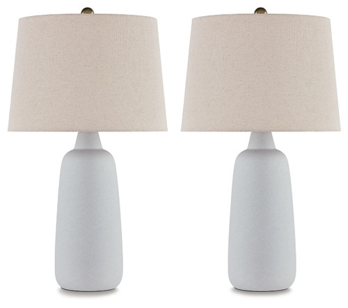 Avianic - White - Ceramic Table Lamp (Set of 2)
