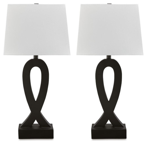 Markellton - Poly Table Lamp (Set of 2) - Black