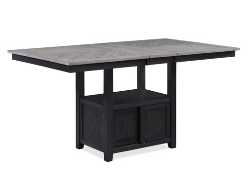 Buford - Counter Height Table - Charcoal / Light Gray