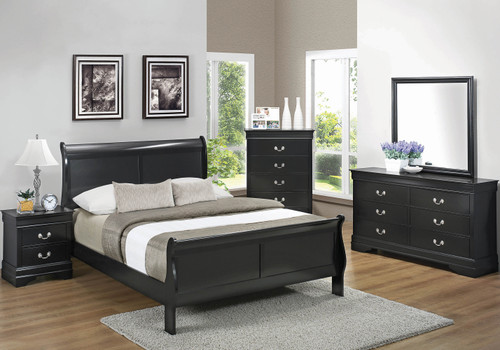 NIMES Black Bedroom Set