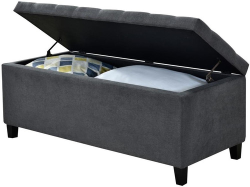 EDDY Gray Storage Bench