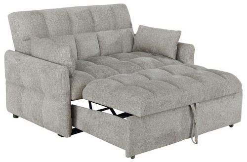 Poppy Light Grey Sleeper Sofa Bed