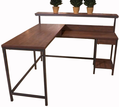 LUIS 55" Wide L-Shaped Desk