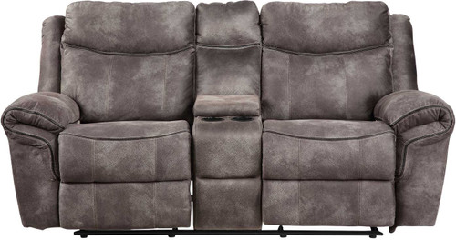 SNIDER Gray 78" Wide Glider Reclining Loveseat