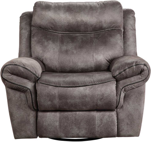 SNIDER Gray 44" Wide Swivel Glider Recliner