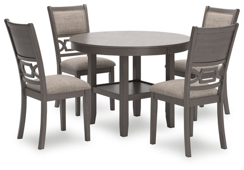 Wrenning - Dining Room Table Set (Set of 5) - Gray